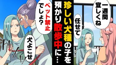 【エトラちゃん】【漫画】初対面のめちゃくちゃ怪しいおばさんに「その犬寄越したら”犯罪黙っといてあげる”」と訳の分からないことを言われながらリードを握られてしまった！→「きゃあああ！！！」その”部屋”には…